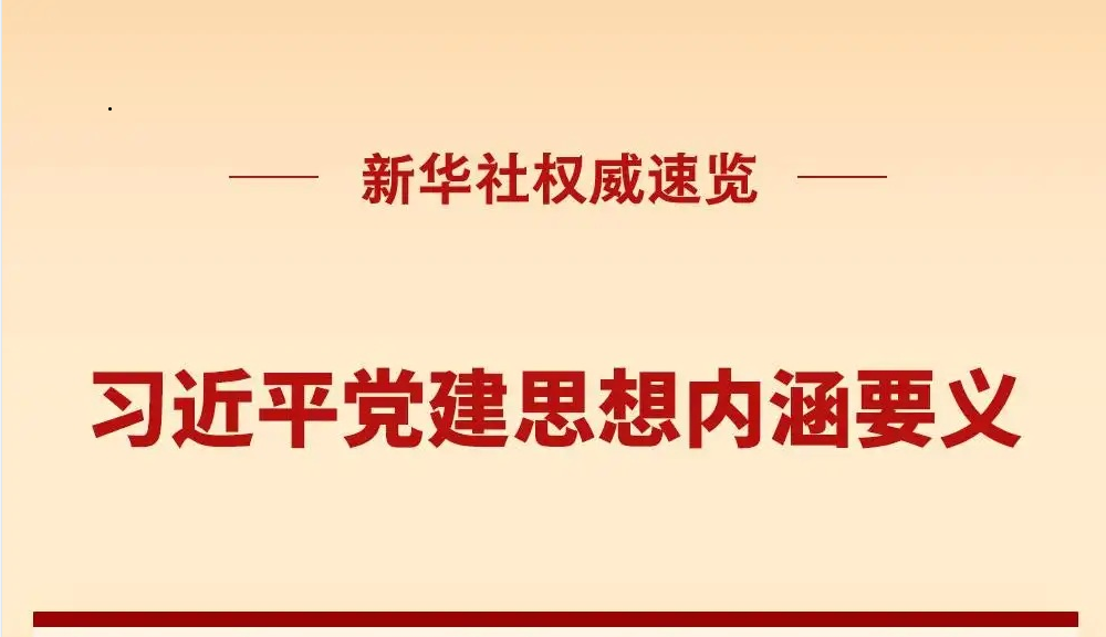 新华社权威速览｜习近平党建思想内涵要义
